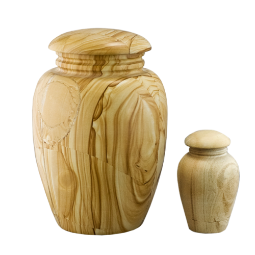 Teak Stonewood - Creme/Tan/White Marble Vase (Adult)