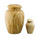 Teak Stonewood Token - Creme/Tan/White Marble Vase (Token)