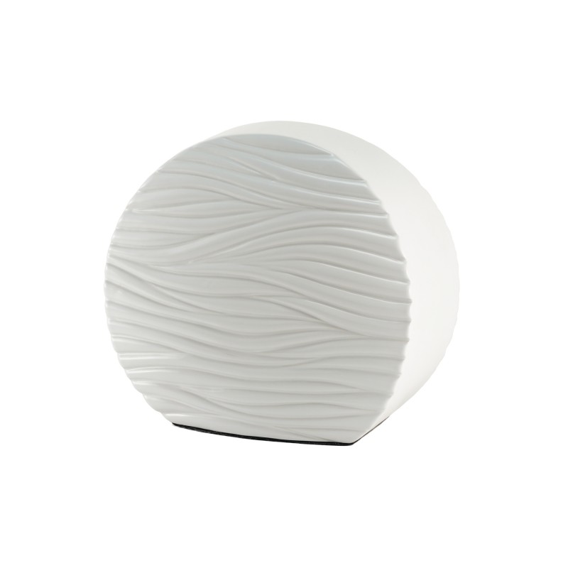 Windham Textured Soft Waves White Urn