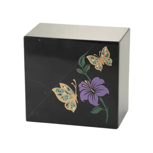 Butterfly Purple Black Monumental Memorials Urn