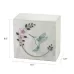 Hummingbird Teal White Urn Monumental Memorials