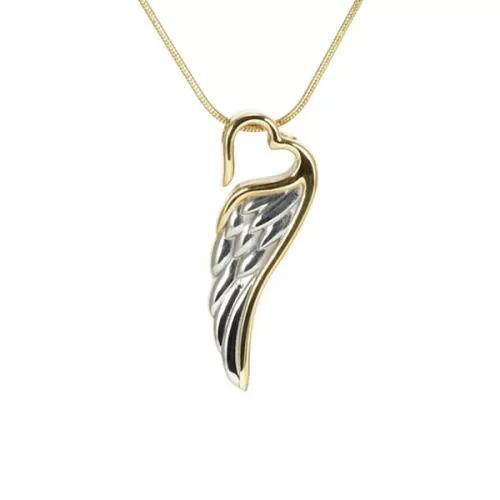 Bronze Wings of Eternity - includes 19" chain