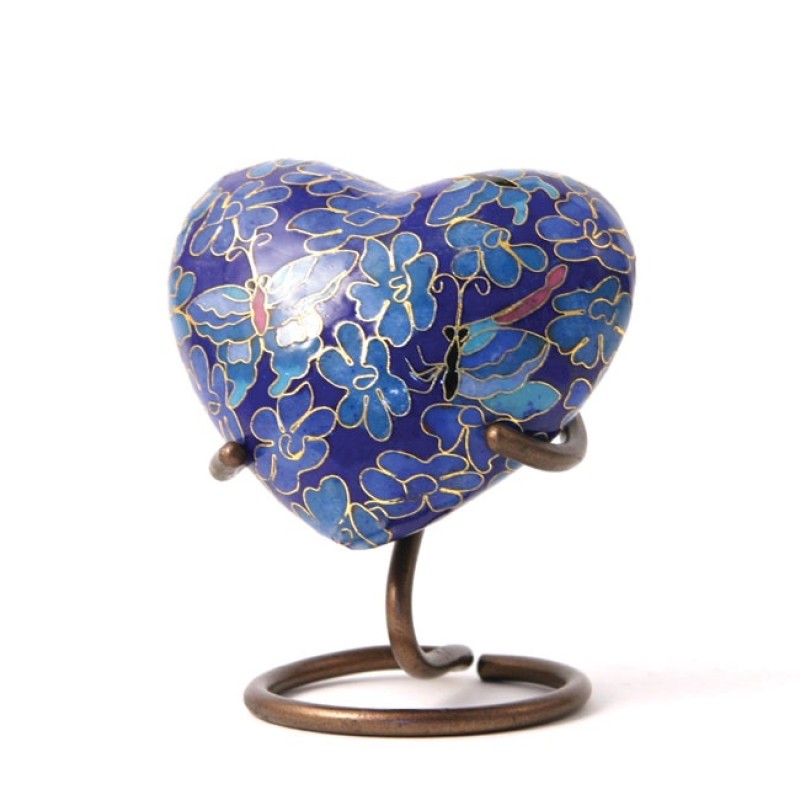 Etienne Butterfly Heart Keepsake w/ Velvet Box