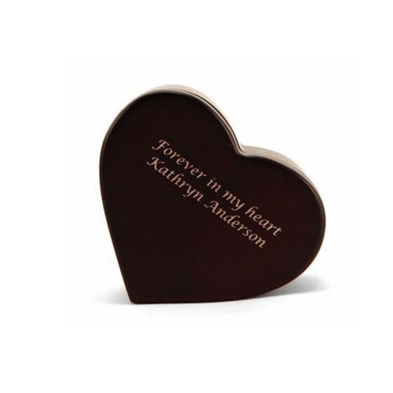 MDF Cherry Heart Keepsake Urn