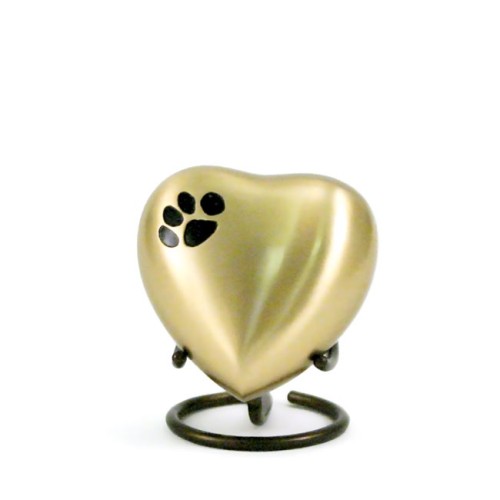 Classic Paws Bronze Heart Keepsake