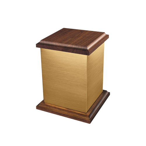 Yukon I - Cube Bronze with Hardwood Lid & Base (Adult)