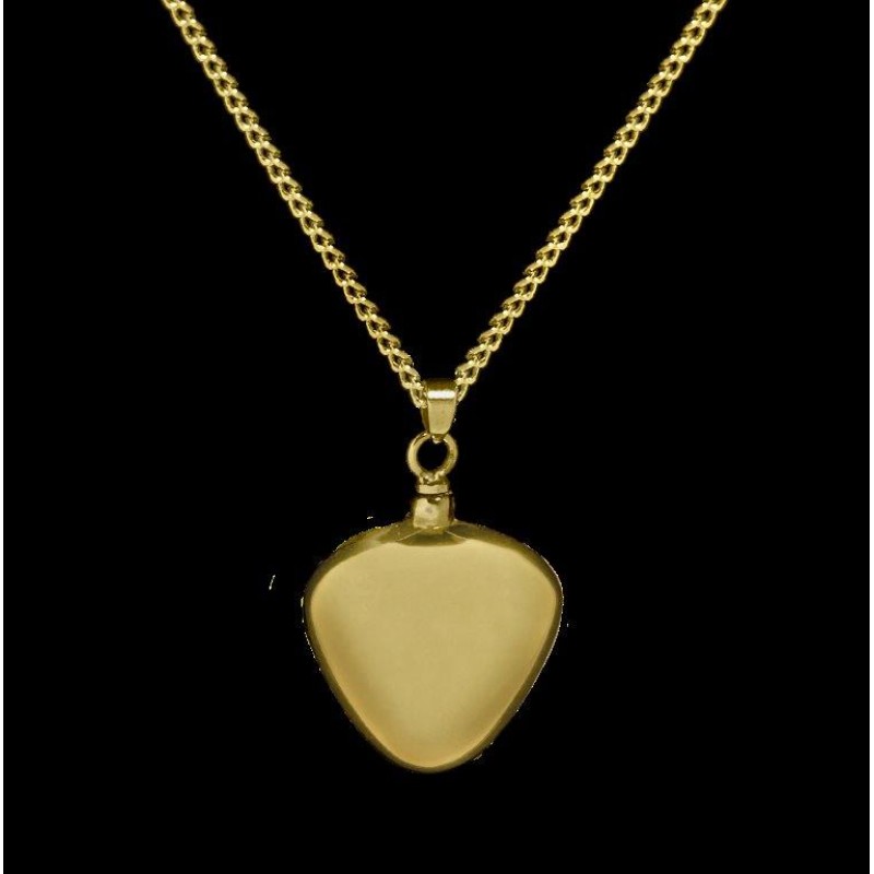 Heart - Brass with Chain