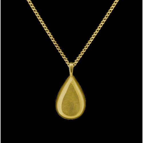 Teardrop - Brass with Chain