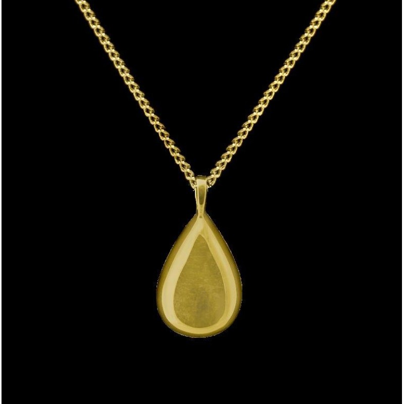 Teardrop - Brass with Chain