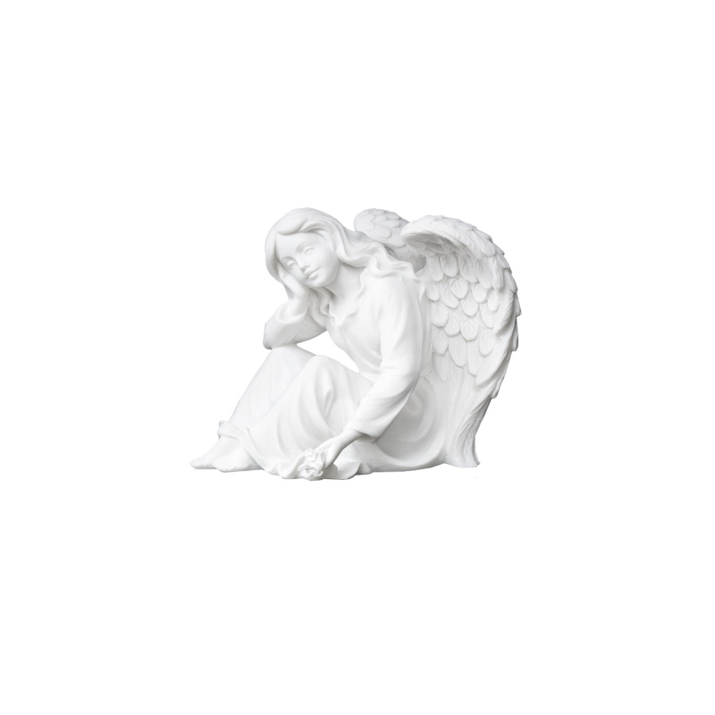 Angel Face in Hands - Marble