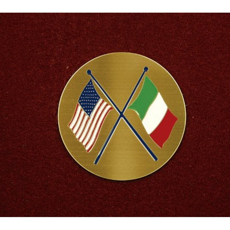 Crossed American/Italian Flags